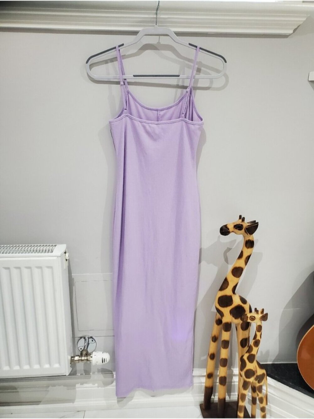 Brave Soul Lilac Button-Front Vintage Style Maxi Slip Dress - Picture 4 of 8